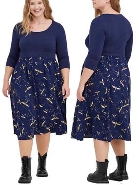 Torrid Harry Potter Dress - Flying
Keys Skater Dress Blue 1X